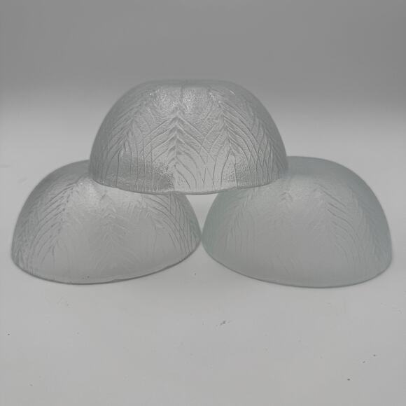 Vintage Arcoroc Country Wheat Bowls 5.5 inch, Clear Glass, Set of 3 - Picture 2 of 5